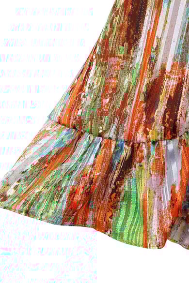 Colourful wrap dress Orange S h5 Picture5